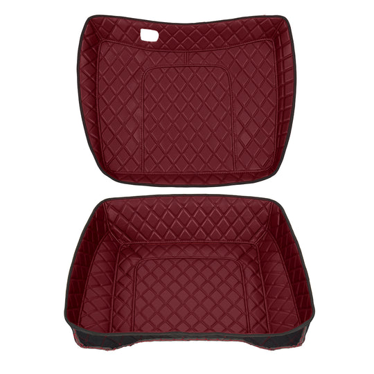 Harley Davidson Tour Pack Organizer – Custom Fit, Durable PU Leather Liner with 4 Pockets