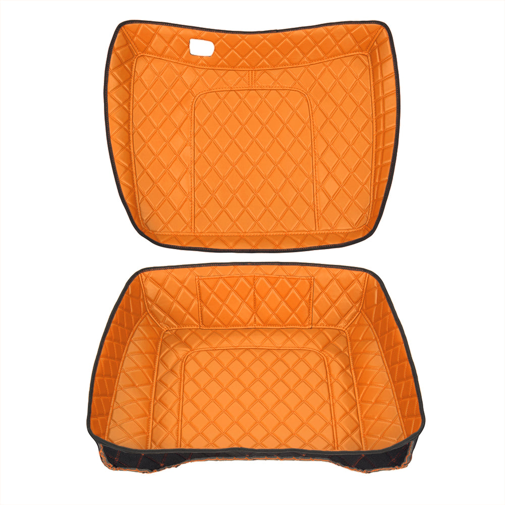 Harley Davidson Tour Pack Organizer – Custom Fit, Durable PU Leather Liner with 4 Pockets
