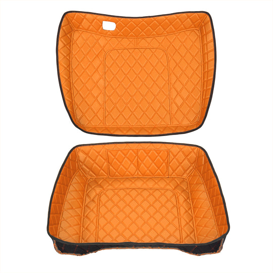 Harley Davidson Tour Pack Organizer – Custom Fit, Durable PU Leather Liner with 4 Pockets