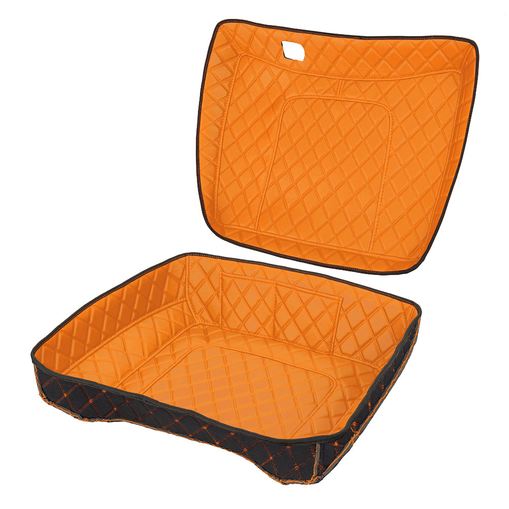 Tour Trunk Pack Organizer, Durable PU Leather Liner with Pockets