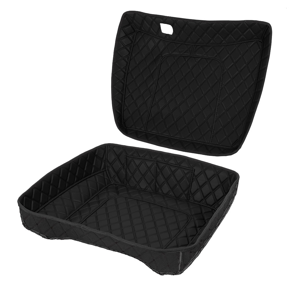 Tour Trunk Pack Organizer, Durable PU Leather Liner with Pockets