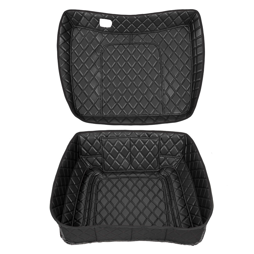 Harley Davidson Tour Pack Organizer – Custom Fit, Durable PU Leather Liner with 4 Pockets