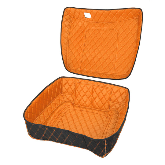 Tour Trunk Pack Organizer, Durable PU Leather Liner with Pockets