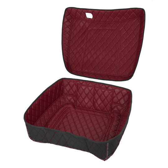 Tour Trunk Pack Organizer, Durable PU Leather Liner with Pockets