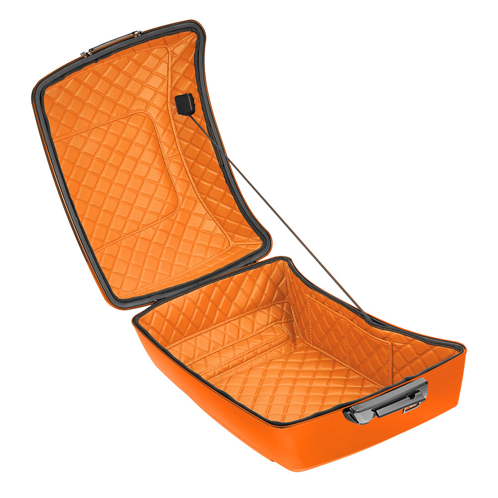 Harley Davidson Tour Pack Organizer – Custom Fit, Durable PU Leather Liner with 4 Pockets