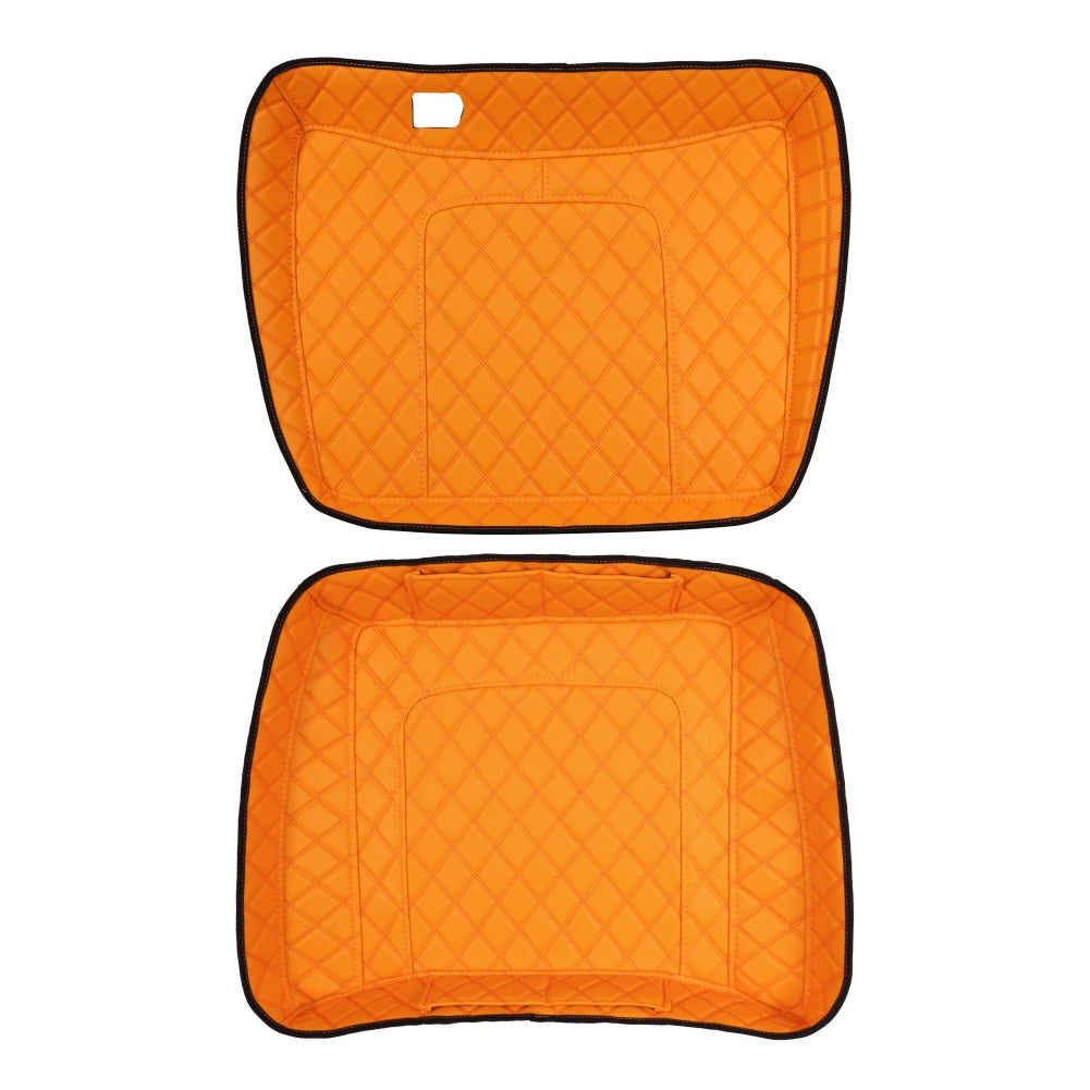 Harley Davidson Tour Pack Organizer – Custom Fit, Durable PU Leather Liner with 4 Pockets