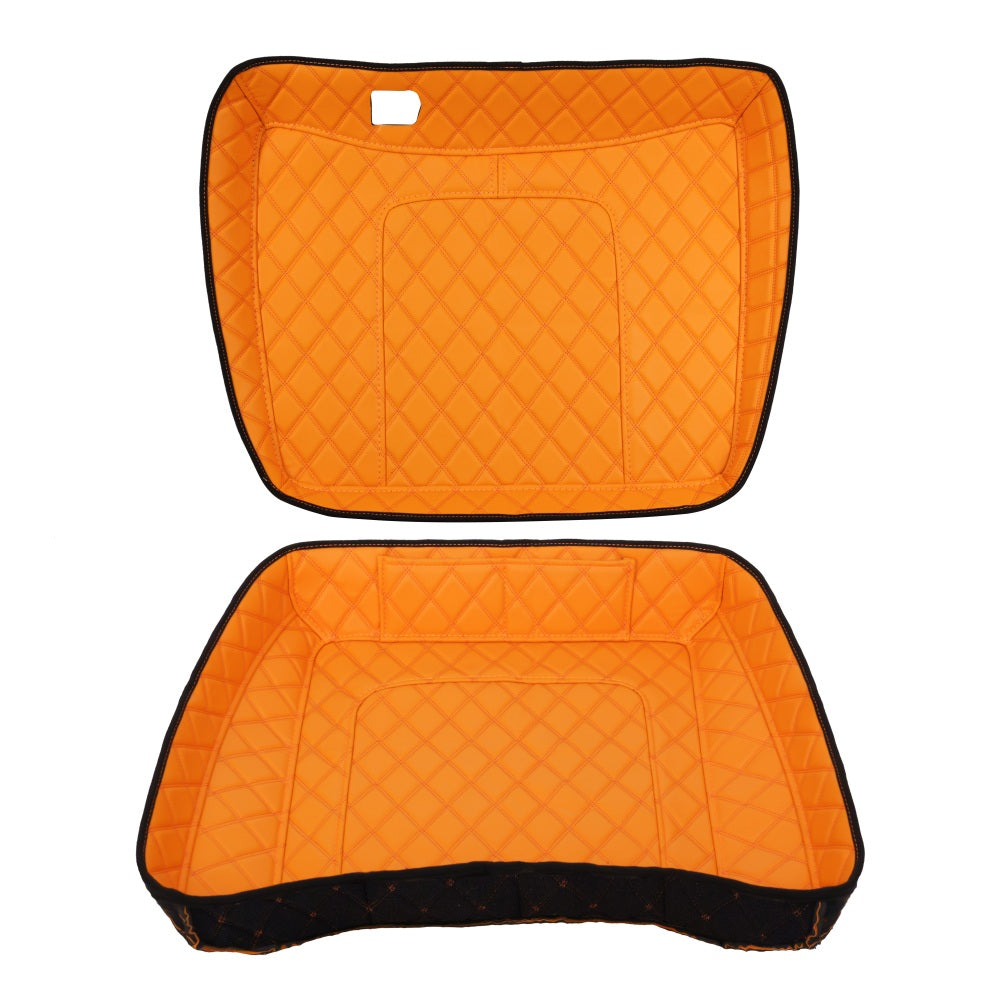 Harley Davidson Tour Pack Organizer – Custom Fit, Durable PU Leather Liner with 4 Pockets