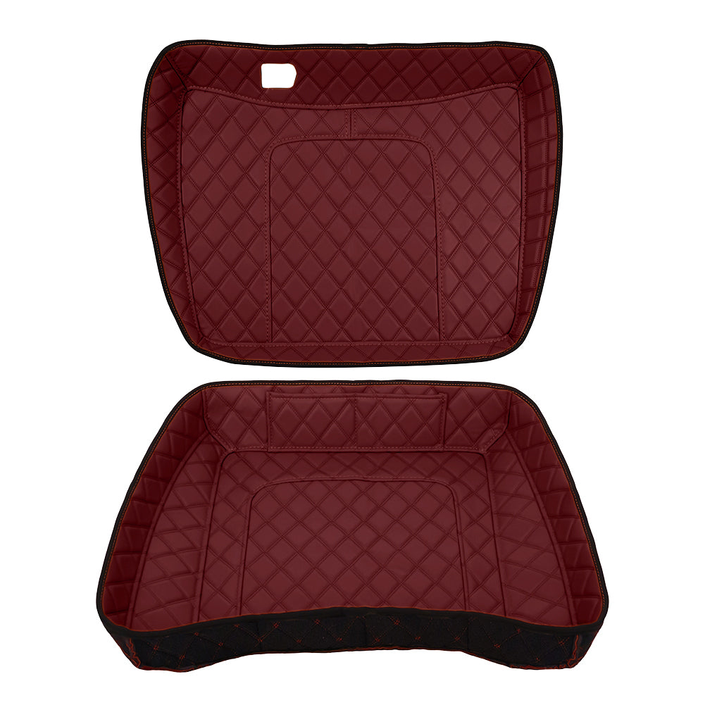 Harley Davidson Tour Pack Organizer – Custom Fit, Durable PU Leather Liner with 4 Pockets