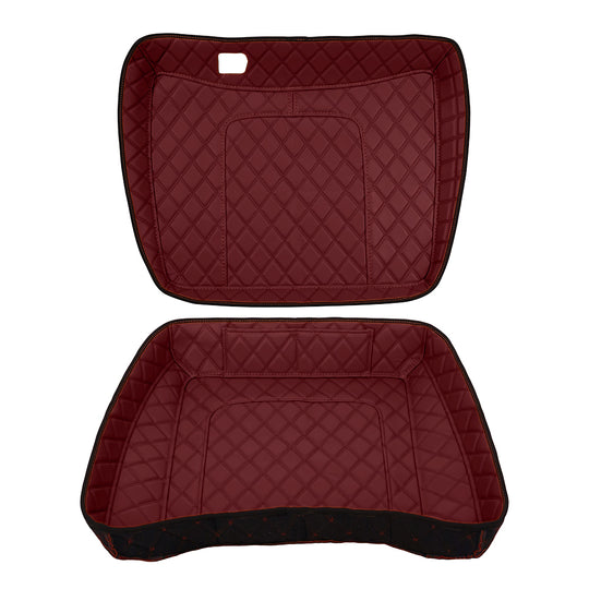 Harley Davidson Tour Pack Organizer – Custom Fit, Durable PU Leather Liner with 4 Pockets