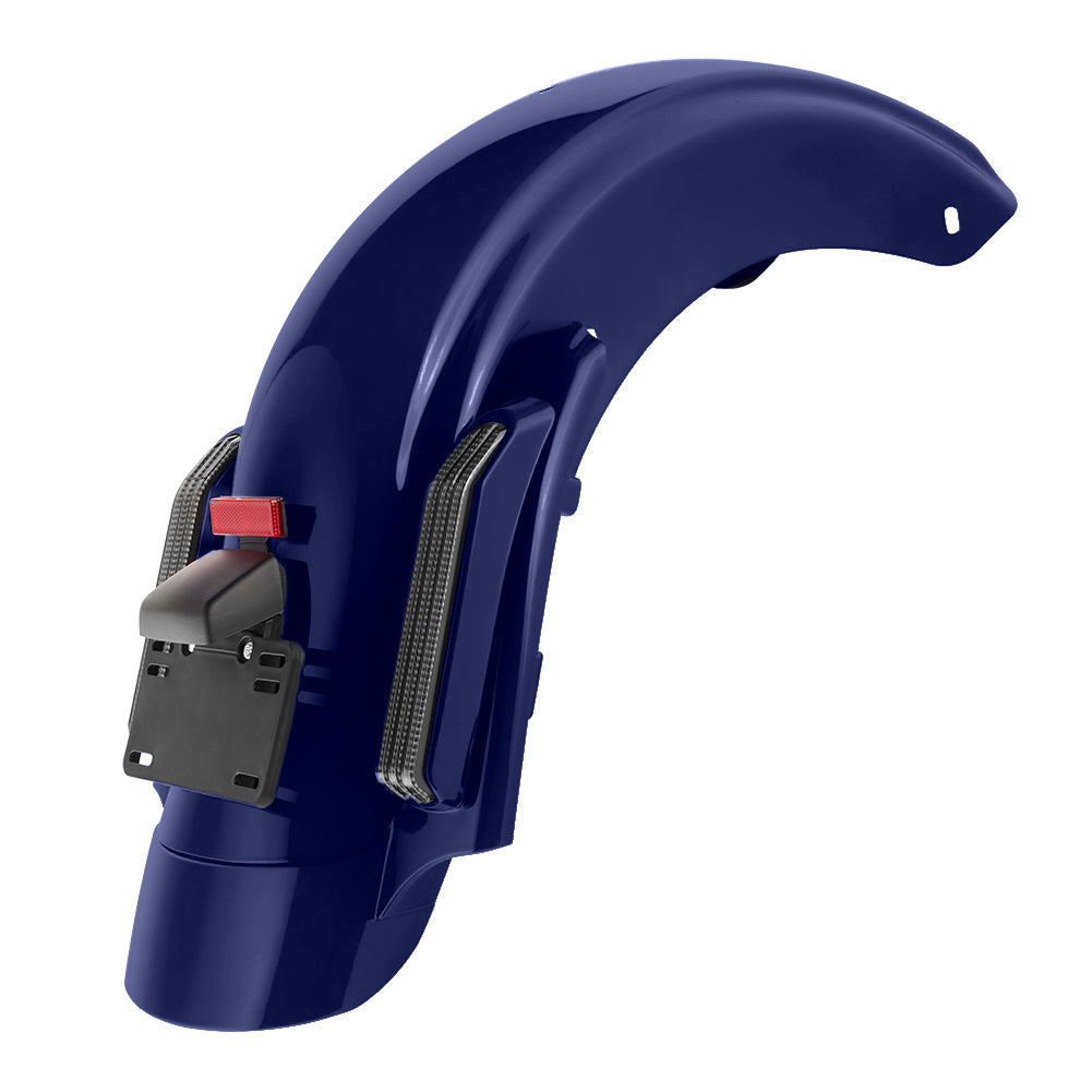Color Matched CVO Rear Fender with Integrated LED Lights for Touring 2014-2026
