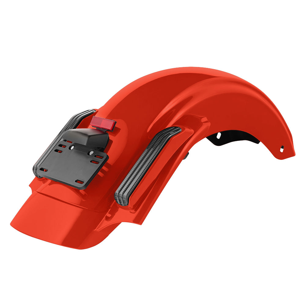 Color Matched CVO Rear Fender with Integrated LED Lights for Touring 2014-2026