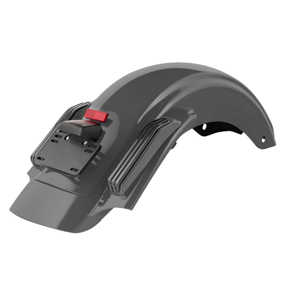 Color Matched CVO Rear Fender with Integrated LED Lights for Touring 2014-2026