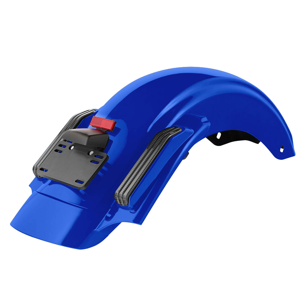 Color Matched CVO Rear Fender with Integrated LED Lights for Touring 2014-2026