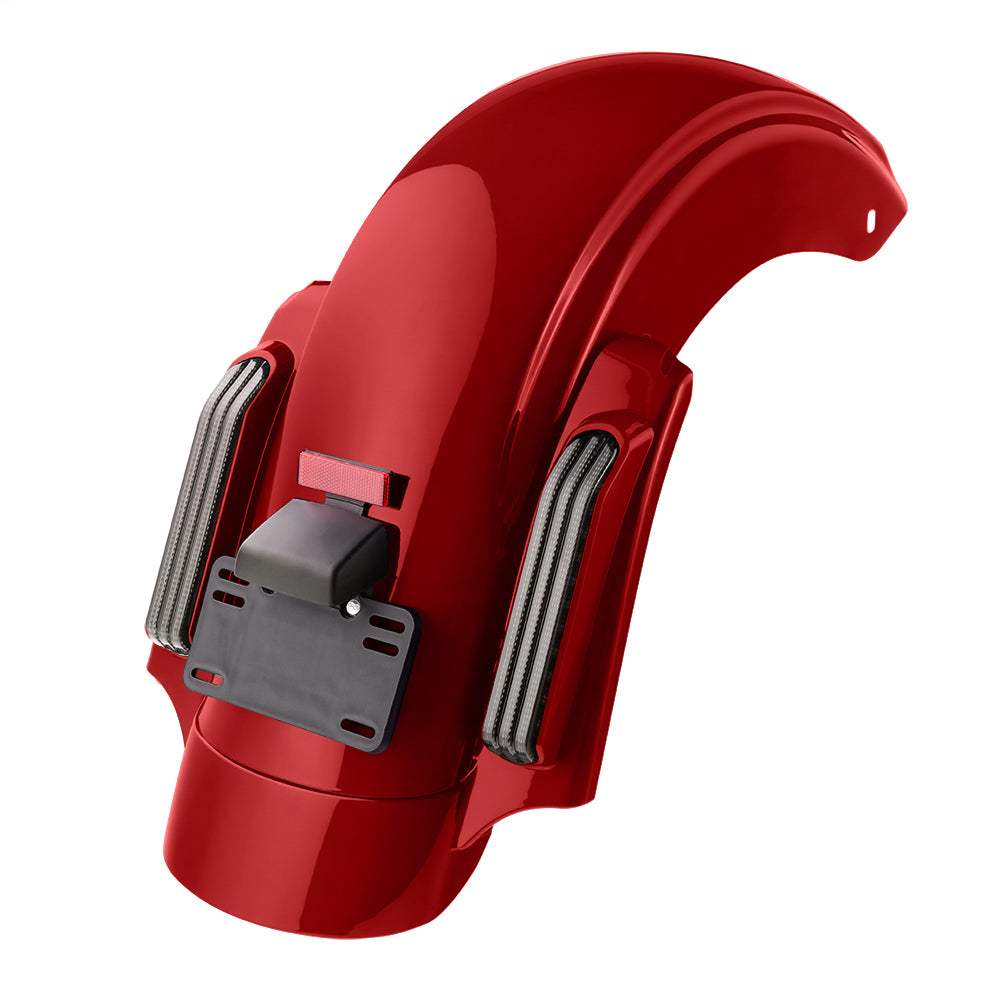 Color Matched CVO Rear Fender with Integrated LED Lights for Touring 2014-2026
