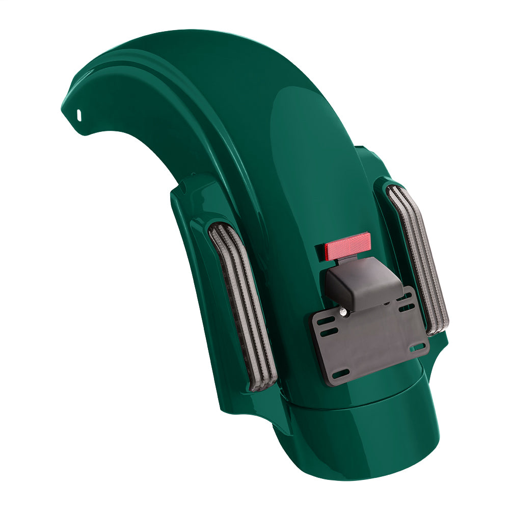 Color Matched CVO Rear Fender with Integrated LED Lights for Touring 2014-2026