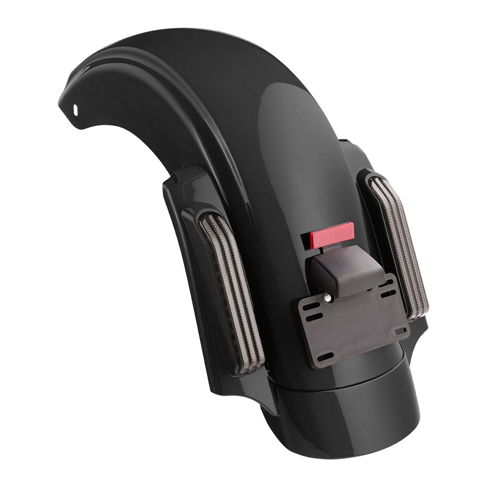 Color Matched CVO Rear Fender with Integrated LED Lights for Touring 2014-2026