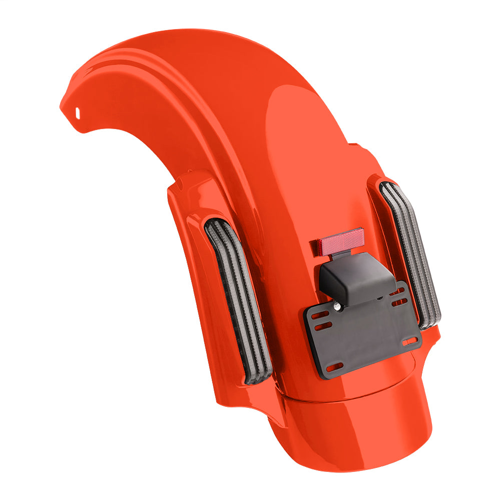 Color Matched CVO Rear Fender with Integrated LED Lights for Touring 2014-2026