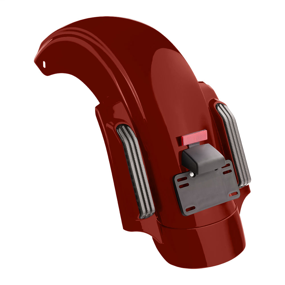Color Matched CVO Rear Fender with Integrated LED Lights for Touring 2014-2026