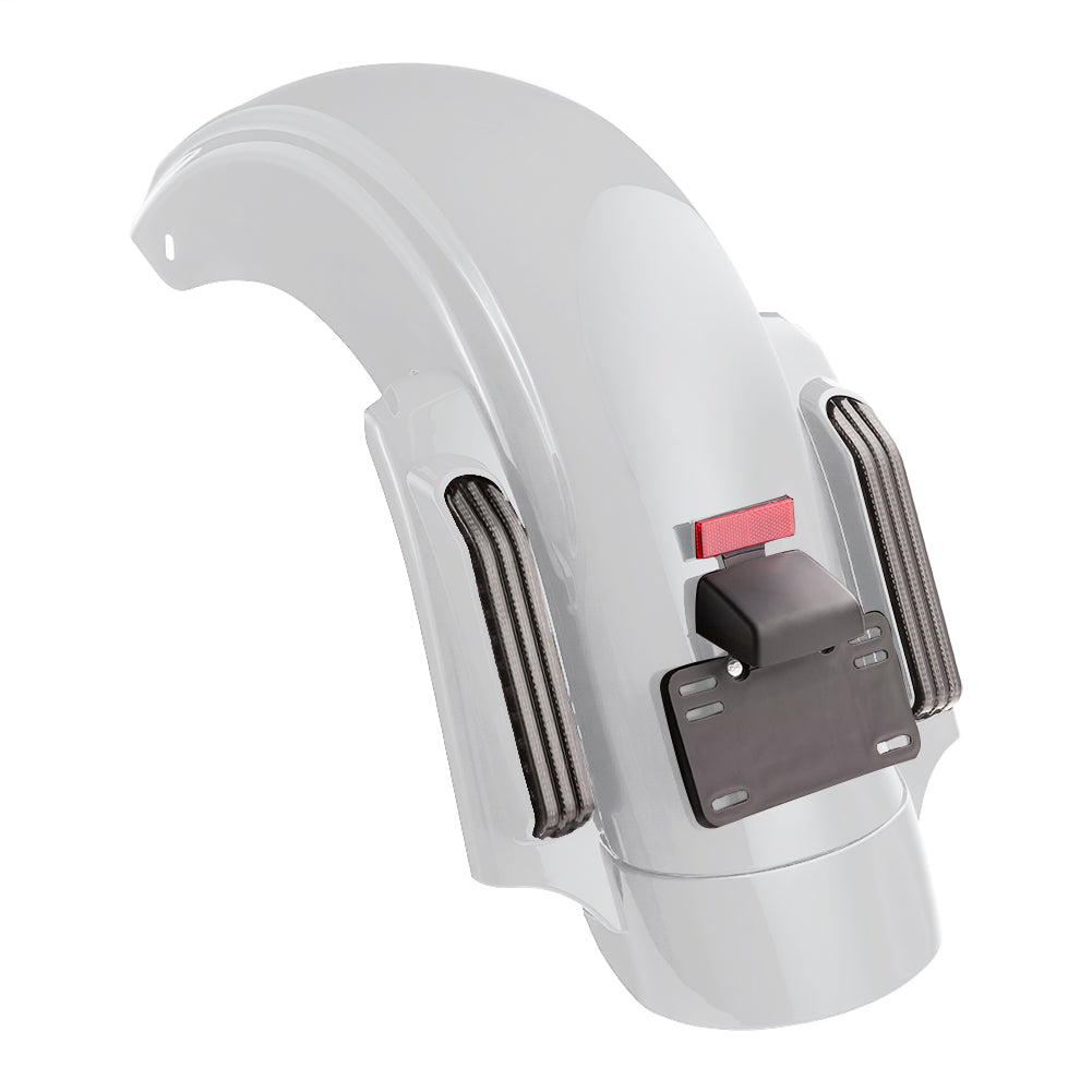 Color Matched CVO Rear Fender with Integrated LED Lights for Touring 2014-2026