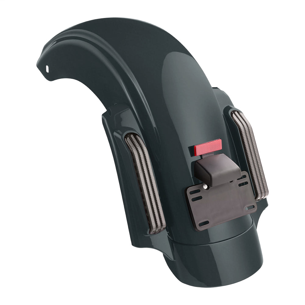 Color Matched CVO Rear Fender with Integrated LED Lights for Touring 2014-2026