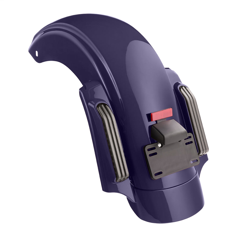 Color Matched CVO Rear Fender with Integrated LED Lights for Touring 2014-2026