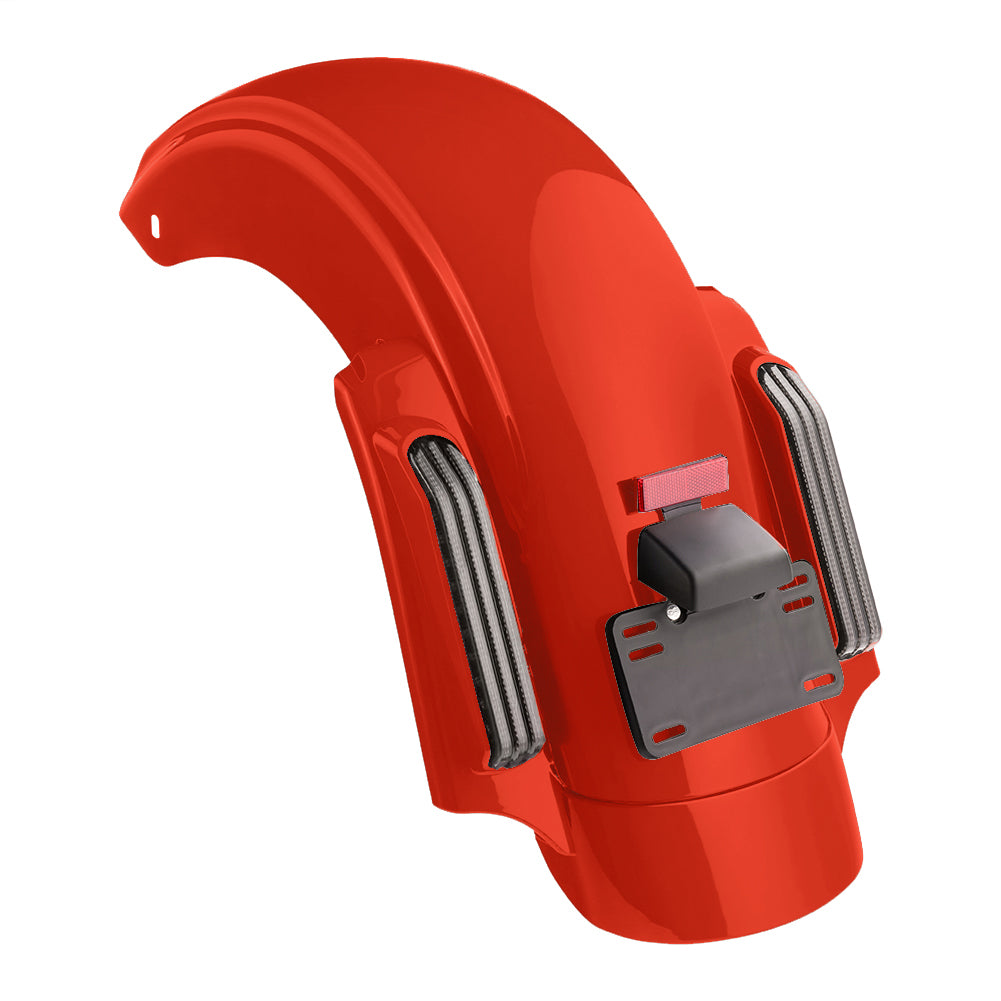 Color Matched CVO Rear Fender with Integrated LED Lights for Touring 2014-2026