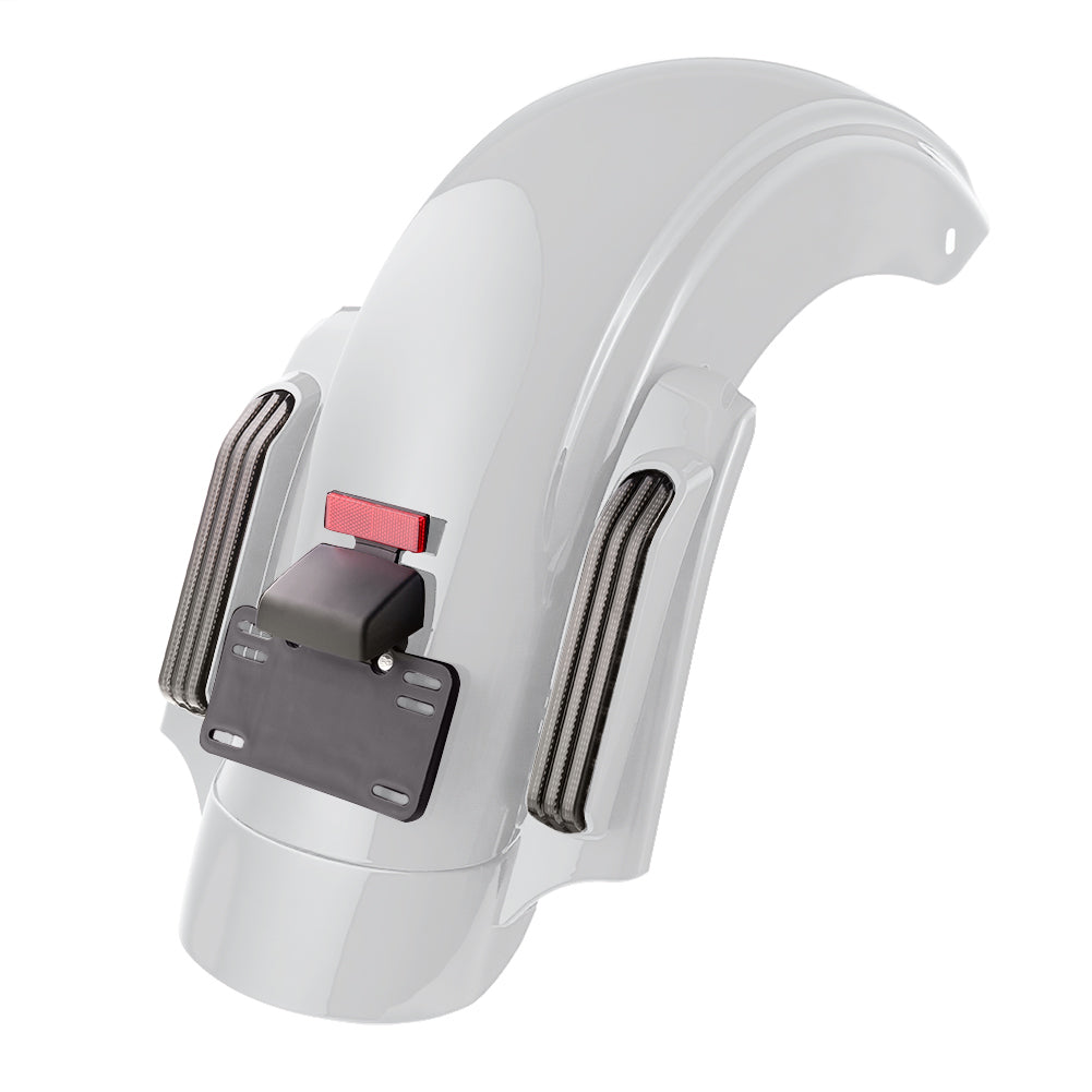 Color Matched CVO Rear Fender with Integrated LED Lights for Touring 2014-2026