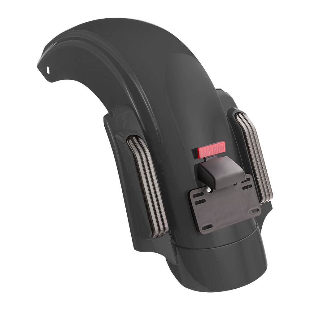 Color Matched CVO Rear Fender with Integrated LED Lights for Touring 2014-2026