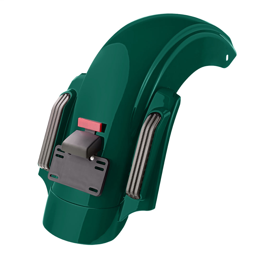 Color Matched CVO Rear Fender with Integrated LED Lights for Touring 2014-2026