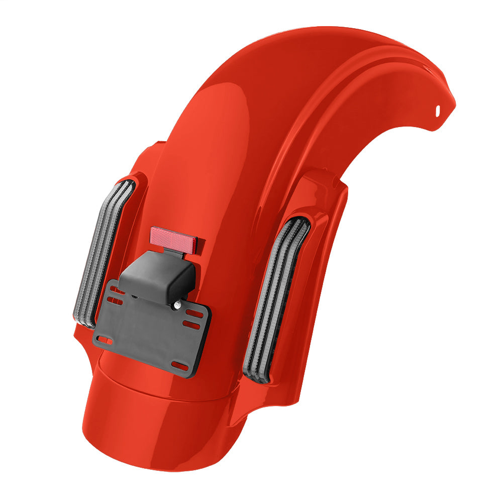 Color Matched CVO Rear Fender with Integrated LED Lights for Touring 2014-2026