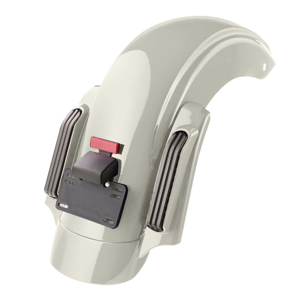 Color Matched CVO Rear Fender with Integrated LED Lights for Touring 2014-2026