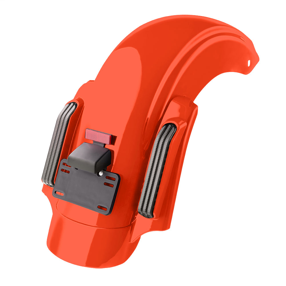 Color Matched CVO Rear Fender with Integrated LED Lights for Touring 2014-2026