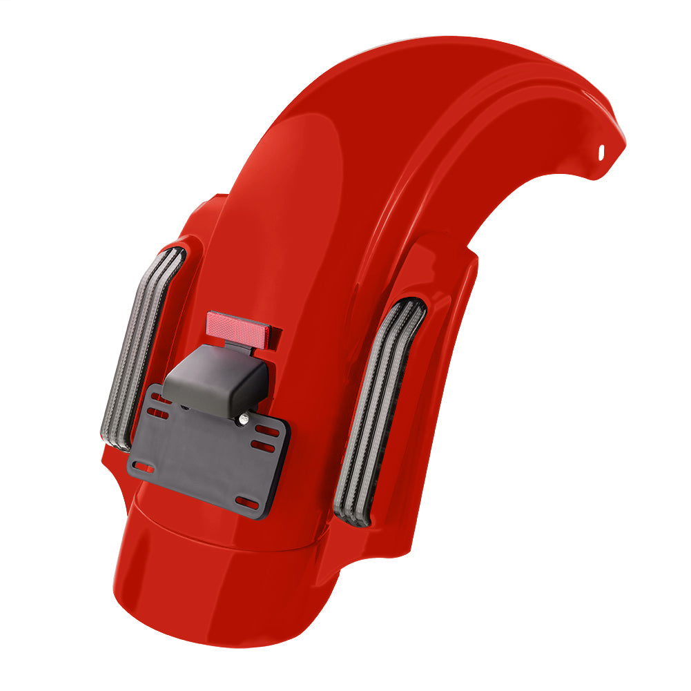 Color Matched CVO Rear Fender with Integrated LED Lights for Touring 2014-2026