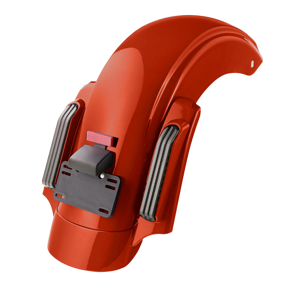 Color Matched CVO Rear Fender with Integrated LED Lights for Touring 2014-2026