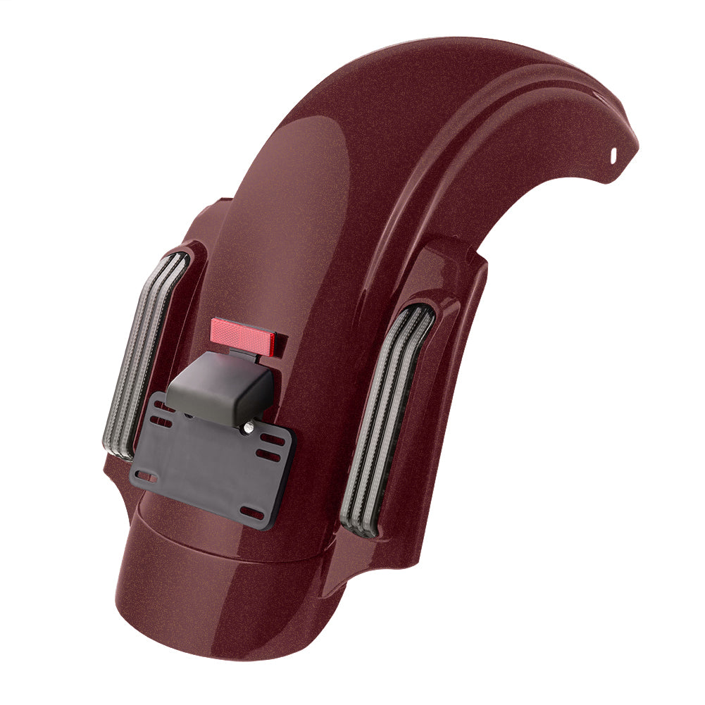 Color Matched CVO Rear Fender with Integrated LED Lights for Touring 2014-2026