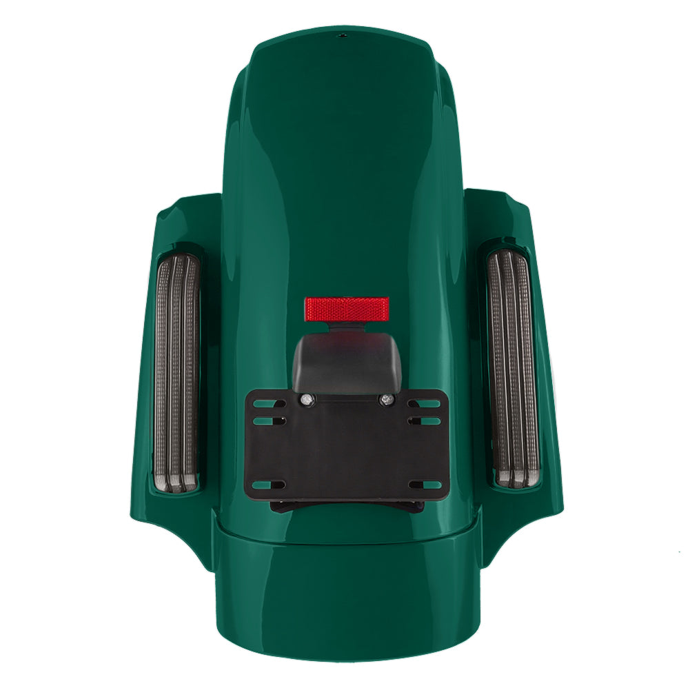 Color Matched CVO Rear Fender with Integrated LED Lights for Touring 2014-2026