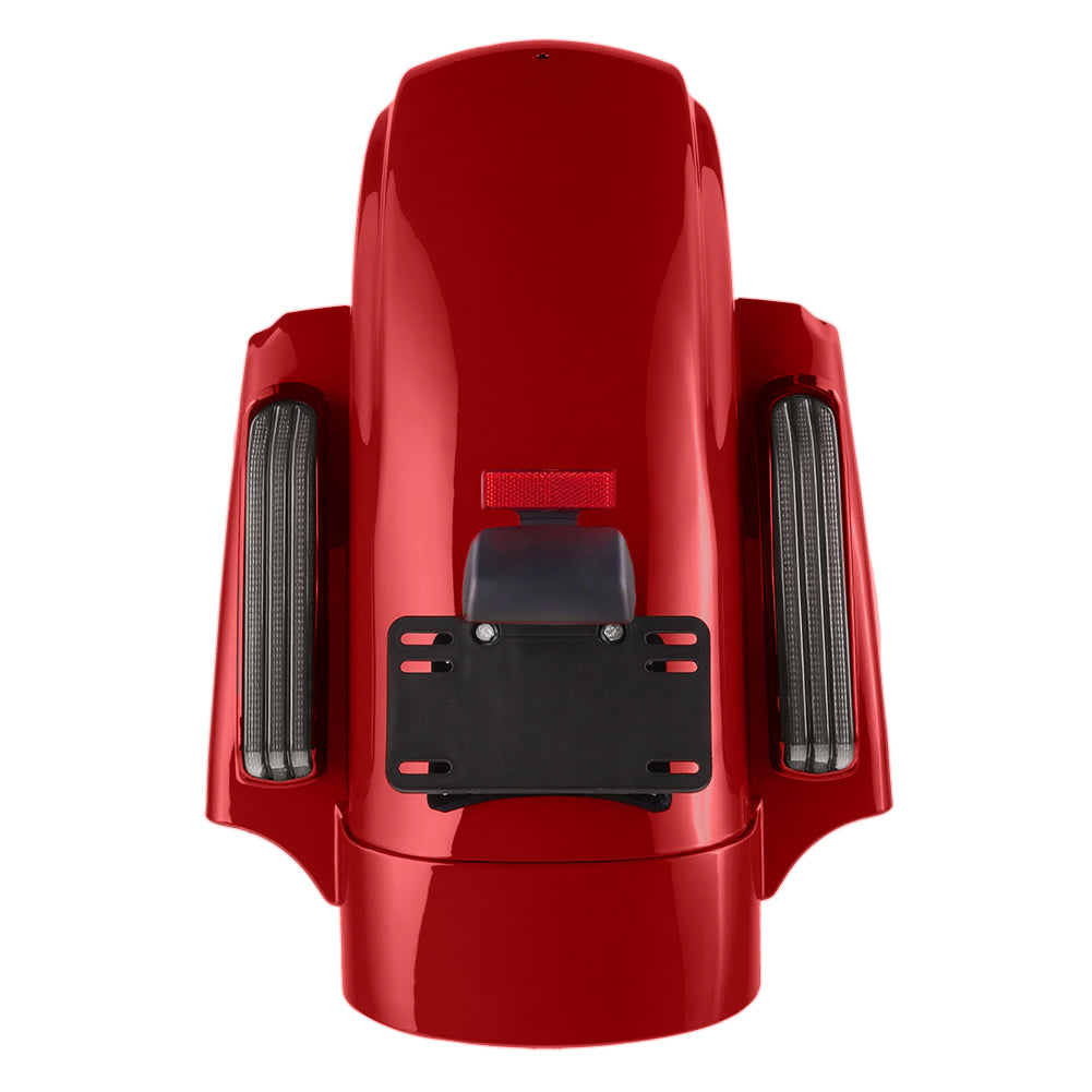 Color Matched CVO Rear Fender with Integrated LED Lights for Touring 2014-2026