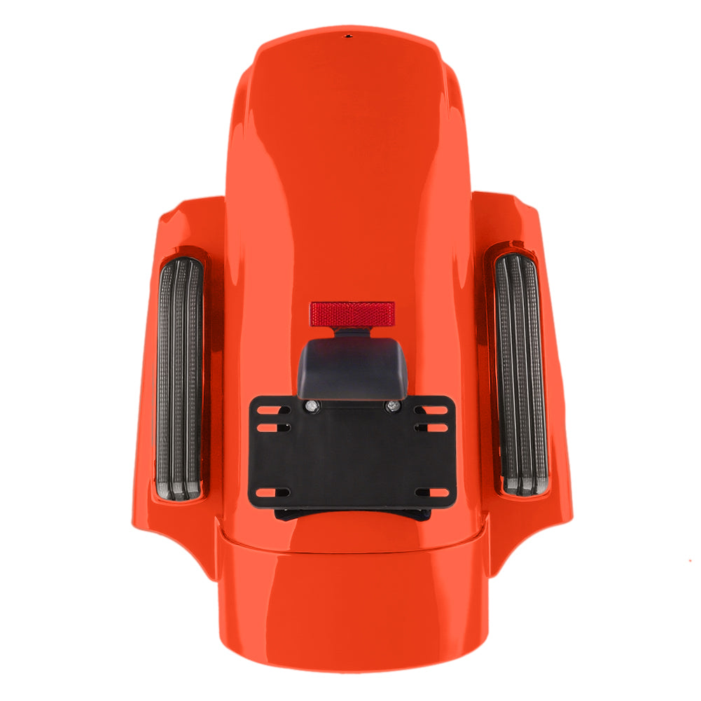 Color Matched CVO Rear Fender with Integrated LED Lights for Touring 2014-2026