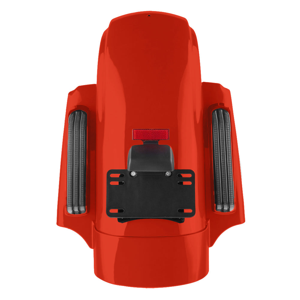 Color Matched CVO Rear Fender with Integrated LED Lights for Touring 2014-2026
