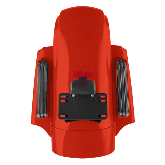 Color Matched CVO Rear Fender with Integrated LED Lights for Touring 2014-2026