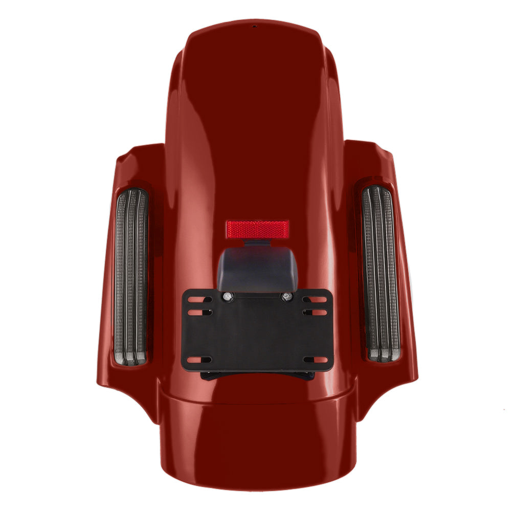 Color Matched CVO Rear Fender with Integrated LED Lights for Touring 2014-2026