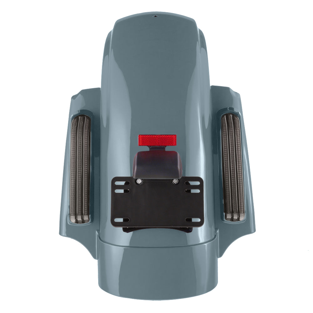 Color Matched CVO Rear Fender with Integrated LED Lights for Touring 2014-2026