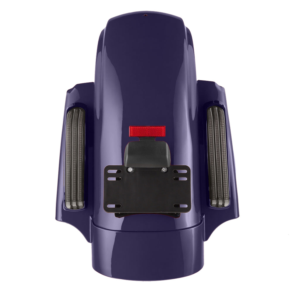 Color Matched CVO Rear Fender with Integrated LED Lights for Touring 2014-2026