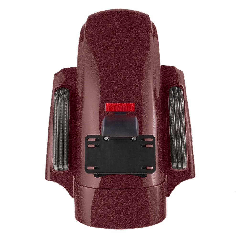Color Matched CVO Rear Fender with Integrated LED Lights for Touring 2014-2026