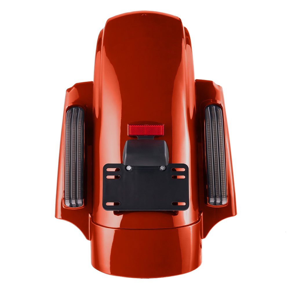 Color Matched CVO Rear Fender with Integrated LED Lights for Touring 2014-2026