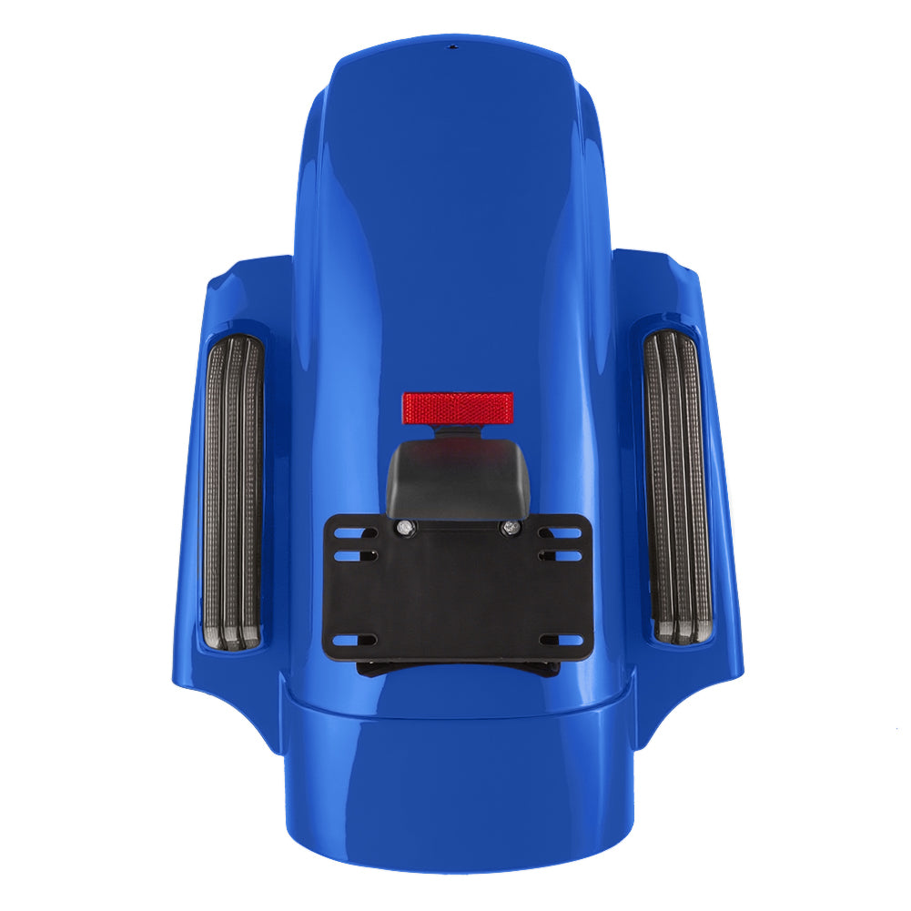 Color Matched CVO Rear Fender with Integrated LED Lights for Touring 2014-2026