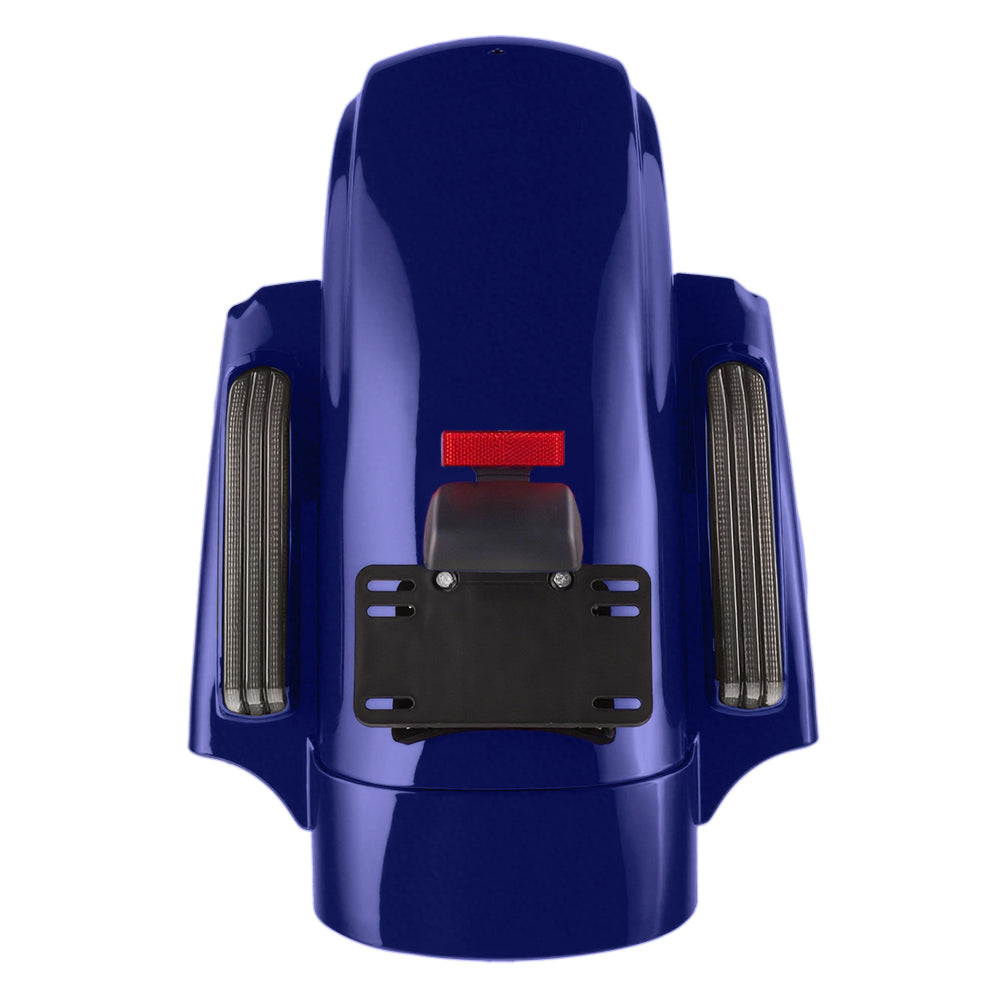 Color Matched CVO Rear Fender with Integrated LED Lights for Touring 2014-2026
