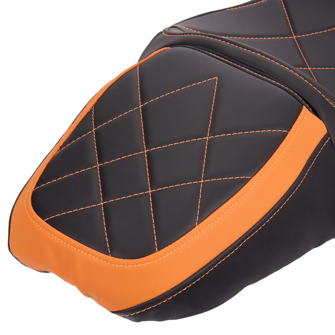 2-Up One-Piece Passenger Seat Fit for  '09-'23 Touring and Tri Glide Models