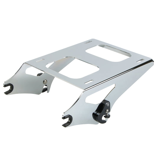 Two-Up Tour Trunk Pack Mount Black Detachable Tour Trunk Pack kit For Touring Trunk Pack