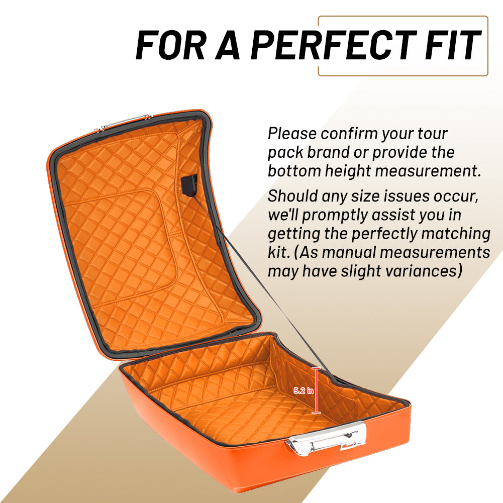 Tour Trunk Pack Organizer, Durable PU Leather Liner with Pockets